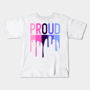 Proud onmisexual lgbtq pride month designs Kids T-Shirt